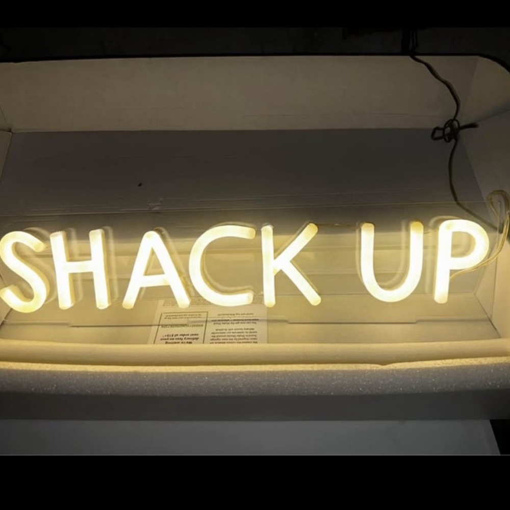 Shake Shack/ Grub hub Exclusive Neon Light Sign 'Shack Up'